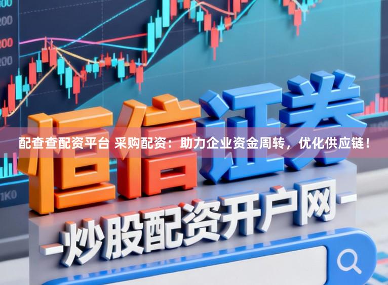 配查查配资平台 采购配资:助力企业资金周转,优化供应链!